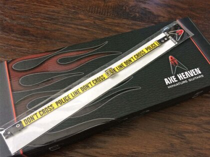 Axe Heaven Police Line Mini Guitar Strap Replica