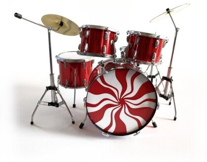 Axe Hvn Meg White White Stripes Ludwig Drum Kit