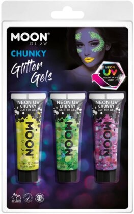 Moon UV Chunky Glitzergel-Set