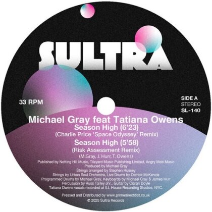 Michael Gray - Season High (Remixes) (12" Maxi)