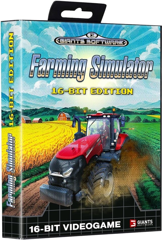 Farming Simulator Megadrive 16Bit Schwarz auch Sega Genesis und PC (Emulator inklusive)