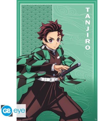 Poster - Tanjiro S2 - Demon Slayer - Roulé & filmé - 91.5 cm