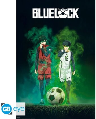 Poster - Isagi vs Rin - Blue Lock - Roulé & filmé - 91.5 cm
