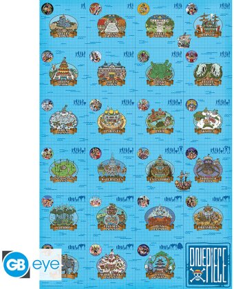 Poster - Journal de bord - One Piece - Roulé & filmé - 91.5 cm