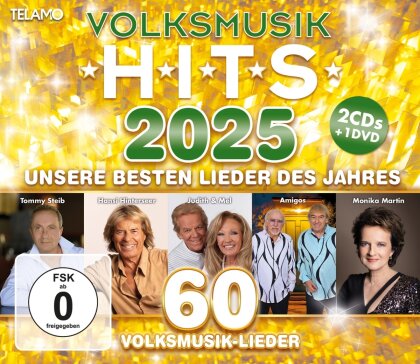 Volksmusik Hits 2025 (Telamo, 2 CD + DVD)