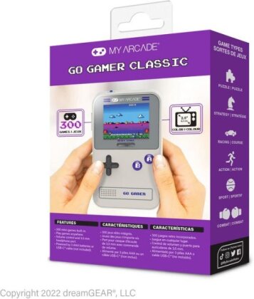 My Arcade Go Gamer Classic (300 Games in 1) - Gray & Purple