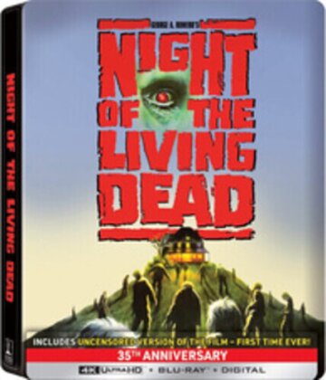 Night of the Living Dead (1990) (Unzensiert, 35th Anniversary Edition, Limited Edition, Steelbook, 4K Ultra HD + Blu-ray)