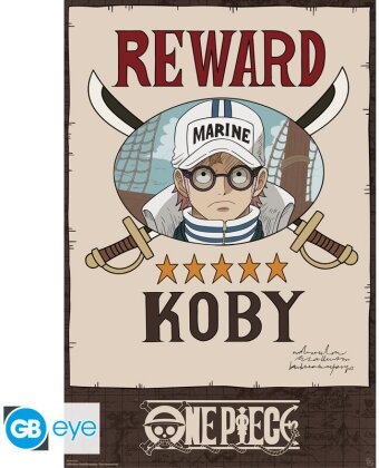 Poster - Wanted Koby Cross Guild - One Piece - Roulé & filmé - 91.5 cm