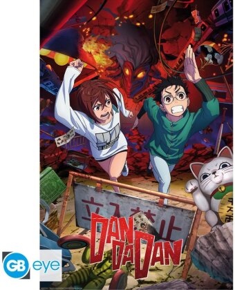 Poster - Momo & Okarun - Dan Da Dan - Roulé & filmé - 91.5 cm