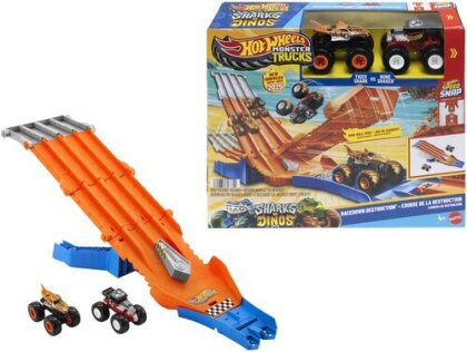 Hot Wheels Monster Trucks - Hw Monster Trucks Race Down Demolition Playset