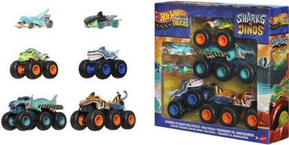 Hot Wheels Monster Trucks - Hw Monster Trucks Sharks Vs Dinos Multipack
