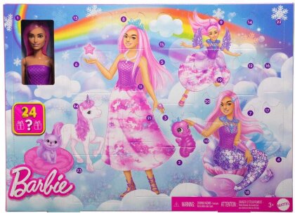 Barbie Adventskalender mit Puppe Fantasy