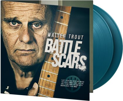 Walter Trout - Battle Scars (2025 Reissue, Music On Vinyl, Gatefold, Limited to 1000 Copies, Numbered, 10th Anniversary Edition, Aquamarine Vinyl, 2 LPs)
