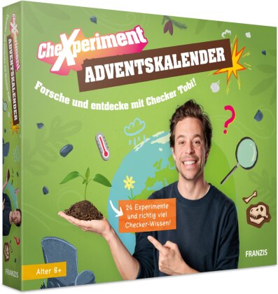 FRANZIS 67330 - CheXperiment Adventskalender Forsche und entdecke mit Checker Tobi!