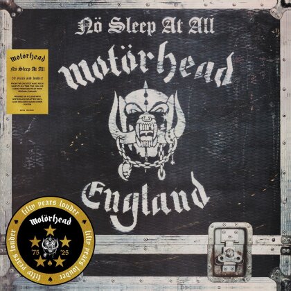 Motörhead - No Sleep At All (2025 Reissue, Sanctuary, 50th Anniversary Edition, Clear Splatter Vinyl, LP)