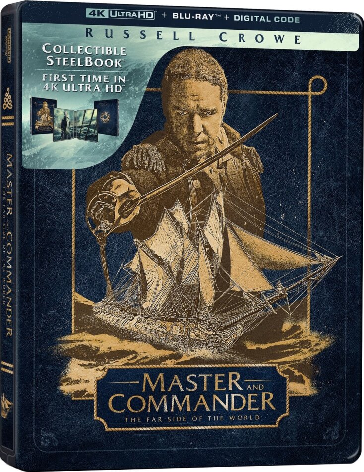 Master and Commander - The Far Side of the World (2003) (Limited Edition, Steelbook, 4K Ultra HD + Blu-ray)