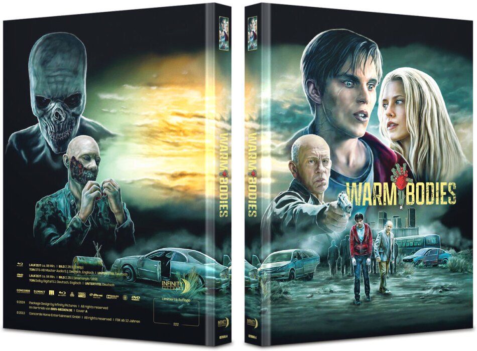 Warm Bodies (2013) (Cover A, Limited Edition, Mediabook, Blu-ray + DVD)