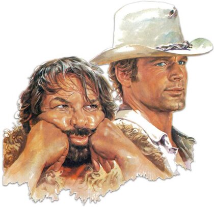 Bud Spencer & Terence Hill 3D Blechschild Bud & Terence 45 x 45 cm