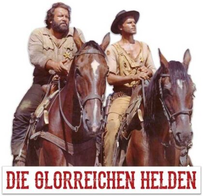 Bud Spencer & Terence Hill 3D Blechschild Die glorreichen Helden 45 x 45 cm