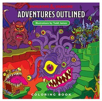 Dungeons & Dragons Adventures Outlined Malbuch