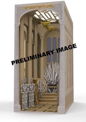 House of the Dragon Tiny Adventures Book Nook Mini-Diorama Iron Throne 23 cm