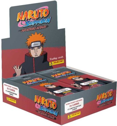 Naruto Shippuden Akatsuki Attack Trading Cards Fat Packs Display (10)