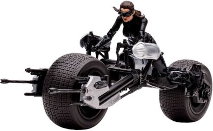 DC Multiverse Fahrzeug Batpod with Catwoman (The Dark Knight Rises)