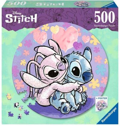 Lilo & Stitch Rund-Puzzle Stitch (500 Teile)