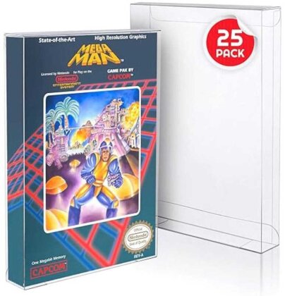 PET Gehäuse 25er-Pack für NES Spiele