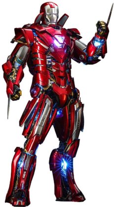 Iron Man 3 Movie Masterpiece Actionfigur 1/6 Silver Centurion (Armor Suit Up Version) 32 cm