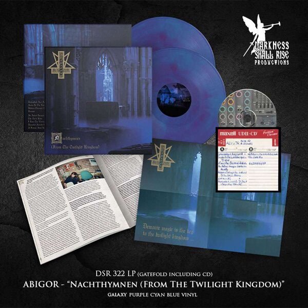 Abigor - Nachthymnen (From The Twilight Kingdom 2025 Reissue, Galaxy Purple Cyan Blue Vinyl , LP + CD