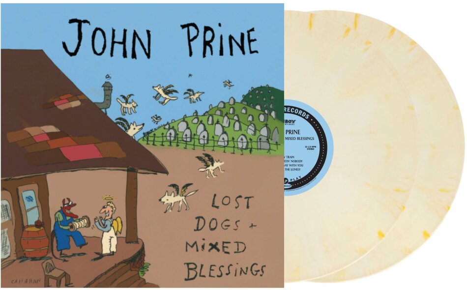 John Prine - Lost Dogs And Mixed Blessings 2025 Reissue, Oh Boy, Buttered Popcorn Vinyl, 2 LP