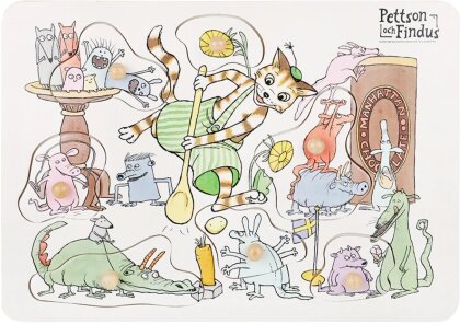 Pettersson und Findus Knopf Puzzle