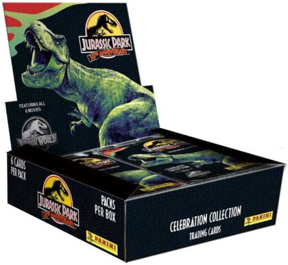 Jurassic Park 30th Anniversary Trading Cards Celebration Collection Flow Packs Display (24)