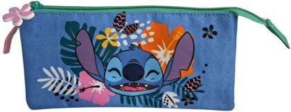 Trousse - Triple - Tropical - Lilo & Stitch - 22 cm