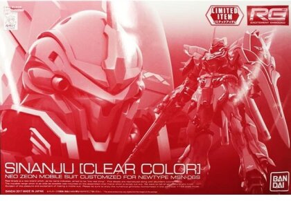 Real Grade - Sinanju Clear Color - Gundam : Unicorn - 1/144