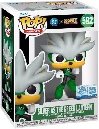 Silver as The Green Lantern - Sonic (592) - POP Games - 9 cm
