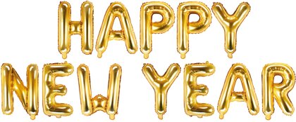 Happy New Year Folienballon