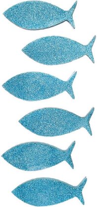 Glitter-Fische blau Sticker