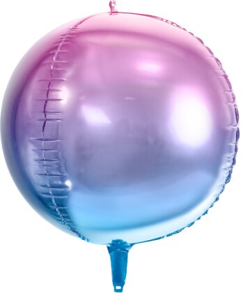 Folienballon Ombre Ball lila/blau