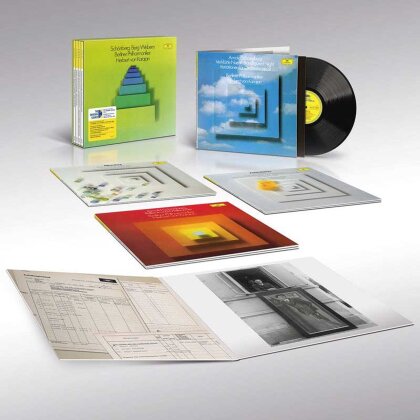 Herbert von Karajan, Arnold Schönberg (1874-1951), Alban Berg (1885-1935), Anton von Webern (1883-1945) & Berliner Philharmoniker - Schoenberg - Berg - Webern (2025 Reissue, Deutsche Grammophon, Édition Limitée, 4 LP)