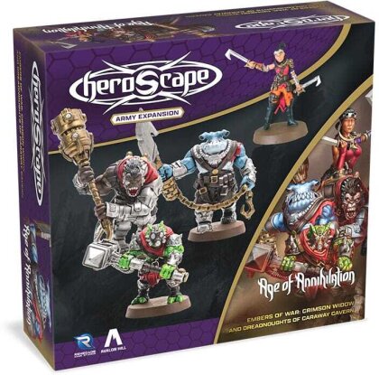 Heroscape Armeeerweiterung Embers of War - Crimson Widow & Dreadnoughts of Caraway Cavern *Englische Version*
