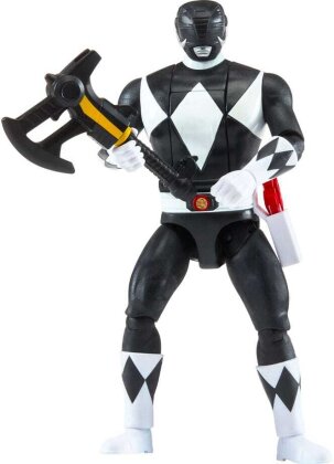 Power Rangers Actionfigur Auto-Morphin Black Ranger 12 cm