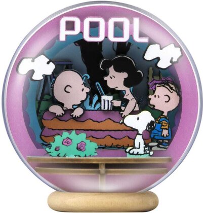Die Peanuts Puremind Modellbausatz Wooden Theater Globe Cool Pool