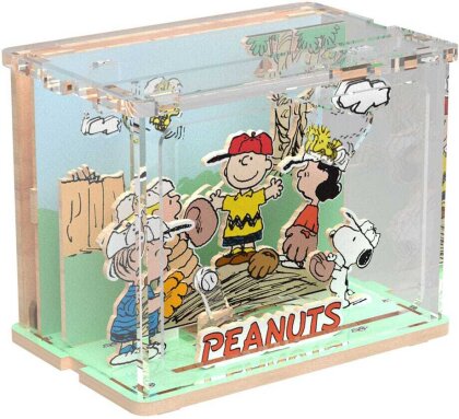 Die Peanuts Puremind DIY Bauset Mini Scene Baseball Time