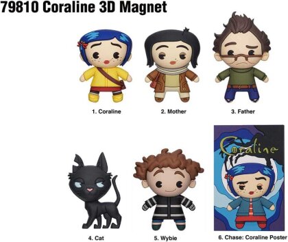 Coraline Magnete blind pack Series 1 Display (12)