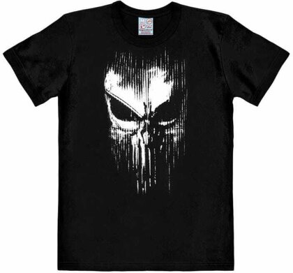 Marvel Easy Fit T-Shirt Punisher - Striped Skull