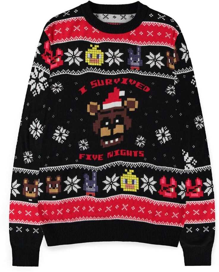 Five Nights at Freddy's Pullover Survived Five Nights (Christmas Jumper)