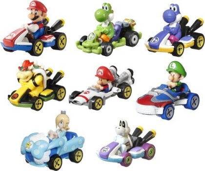 Hot Wheels Mario Kart - Hot Wheels 1 64 Mario Kart S Asrt