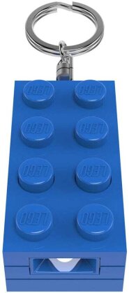 LEGO Minifigures Schlüsselanhänger mit Leuchtfunktion Stein-Blau 8 cm